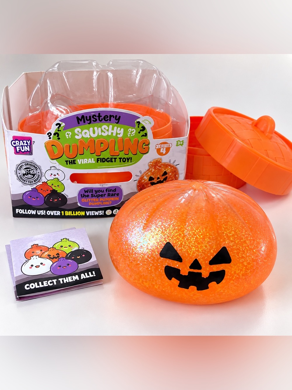 SUPER RARE RMS Glitter Pumpkin Mystery Squishy Dumpling Series 4 🎃✨